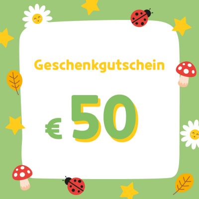 Geschenkgutschein im Wert von 50 CHF/Euro