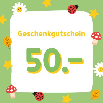 Geschenkgutschein im Wert von 50 CHF/Euro