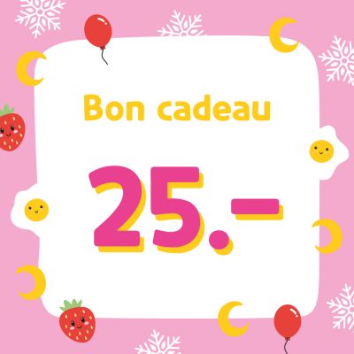 Cartes-cadeaux d'une valeur de 25 CHF