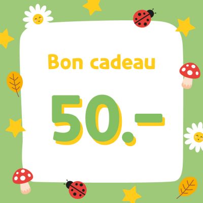 Cartes-cadeaux d'une valeur de 50 CHF