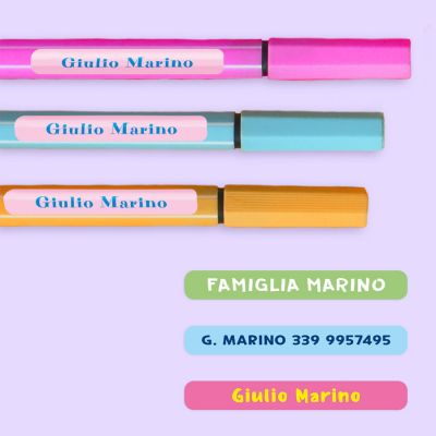 72 etichette piccole personalizzabili