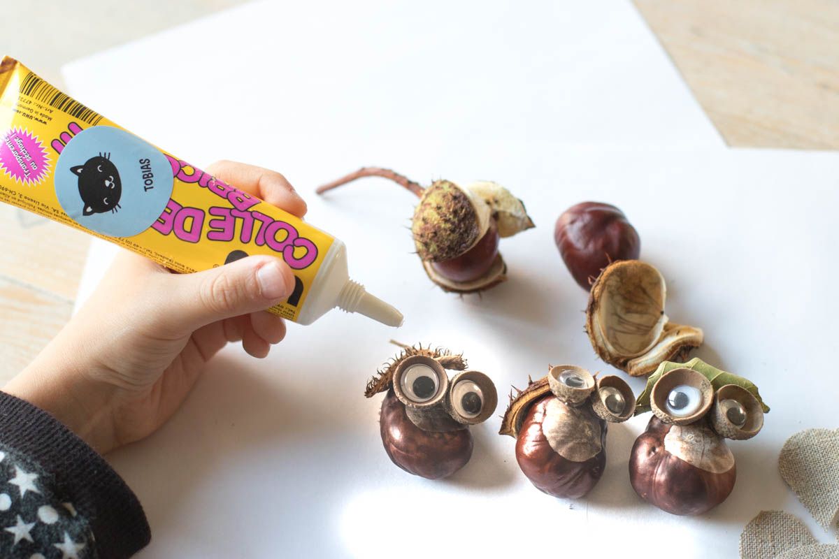 Hello autumn! Let’s create funny chestnut owls | StickerKid Singapore